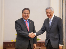 박진 외교부 장관, 싱가포르 총리 예방
